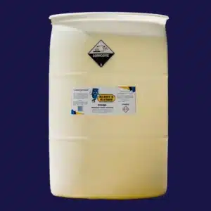 Buddy's Blends Dynamo biodegradable concrete truck cleaner in natural drum