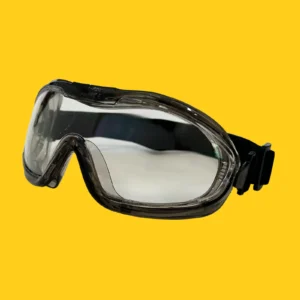 Buddy's Blends sport-style chemical safety goggles view from the side
